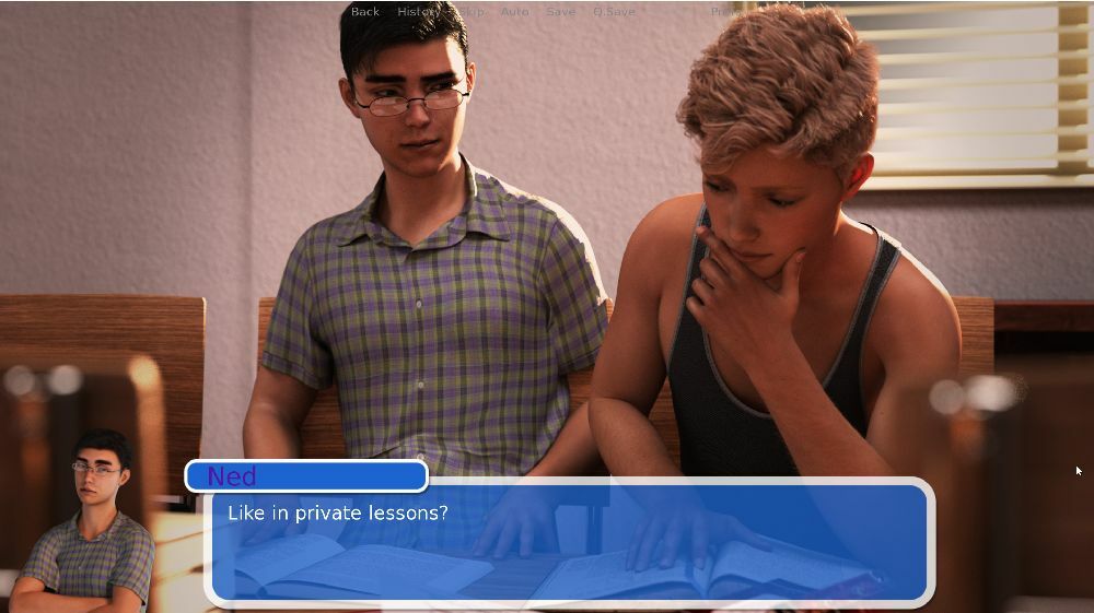 bound to college gay porn game